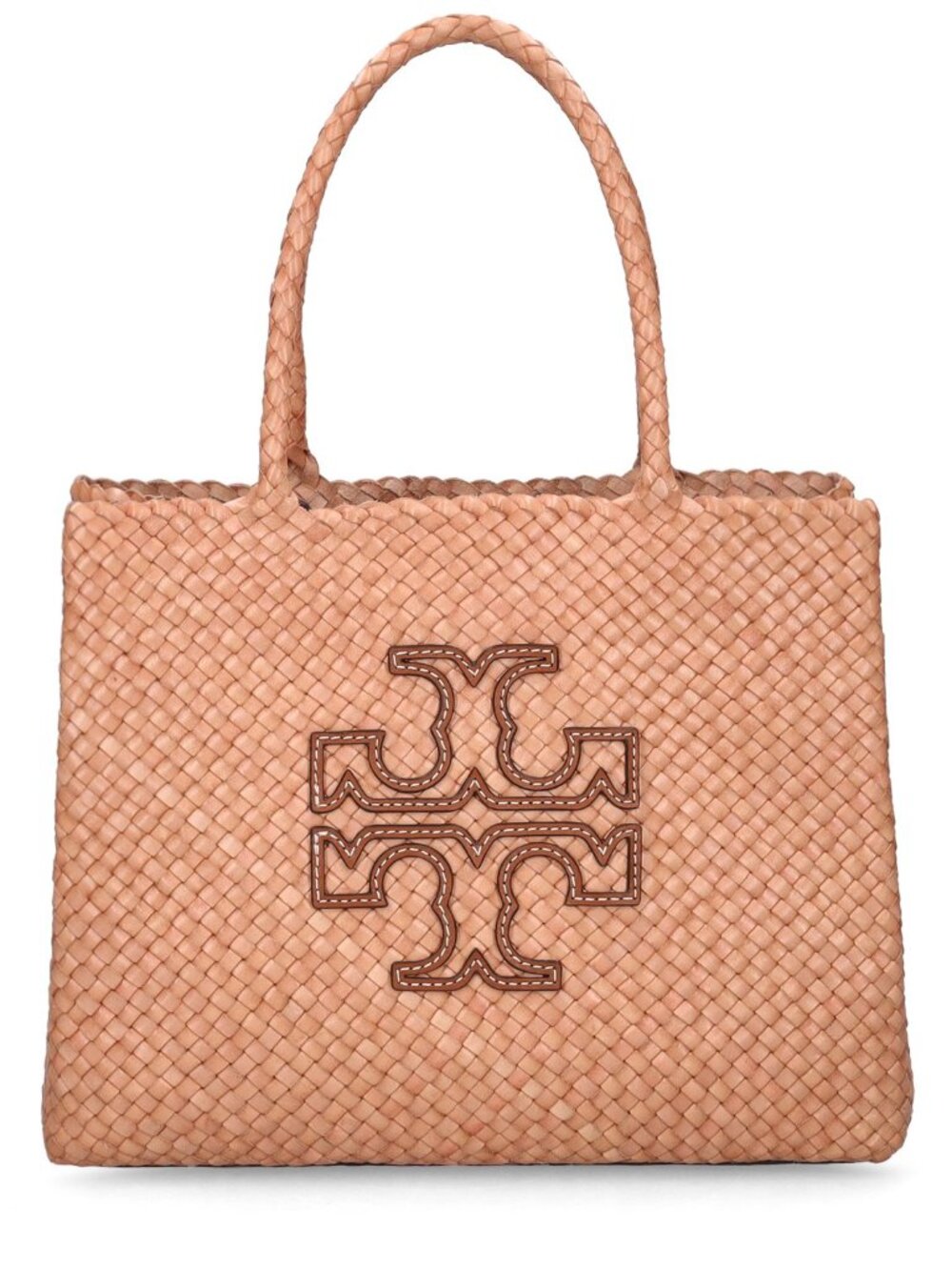 TORY BURCH MCGraw Dragon woven leather tote bag